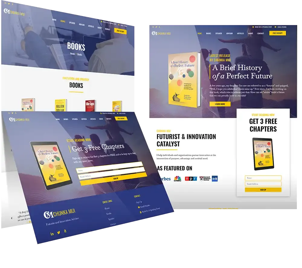 Author Website Design servcies by Penguin Publishing Company